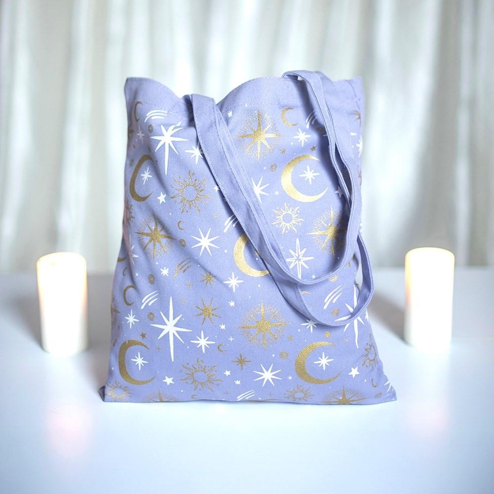 Something Different - Purple Celestial Print Tote bag - Paars